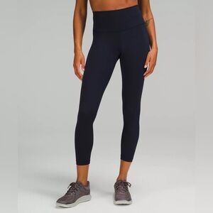 Lululemon Wunder Train High-Rise Tight 25” — True Navy